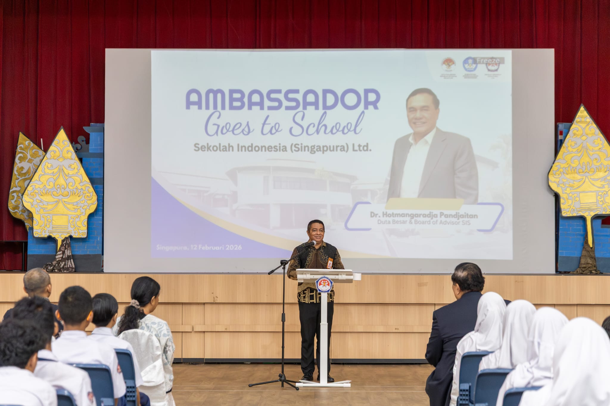 Kunjungan Duta Besar RI untuk Singapura dalam Program Ambassador Goes to School di Sekolah Indonesia (Singapura) Ltd